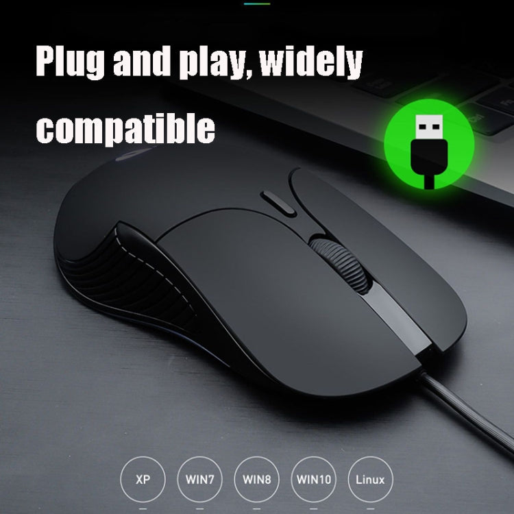 Inphic PB1 Business Office Mute Macro Definition Gaming Wired Mouse, Cable Length: 1.5m My Store