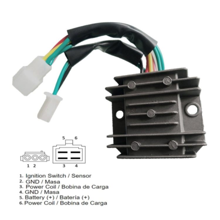 2006.24 Motorcycle Rectifier For Kart / High Truck / Small Race / Go-Kart 150 6.000.124-GTS-Reluova