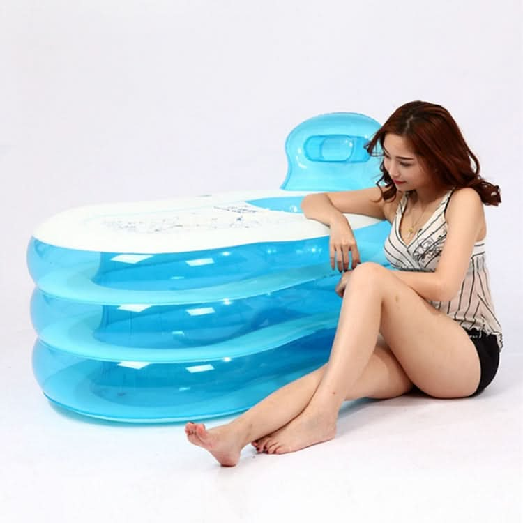 Adult Inflatable Folding Bath Warm Bath, Color Random Delivery