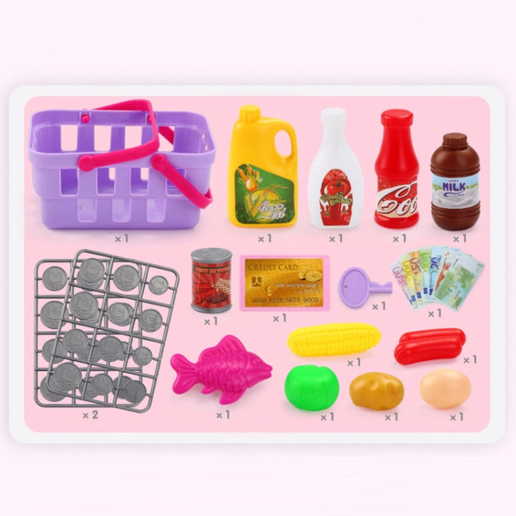 Mini Analog Supermarket Checkout Cash Register Set Child Role Playing Toy