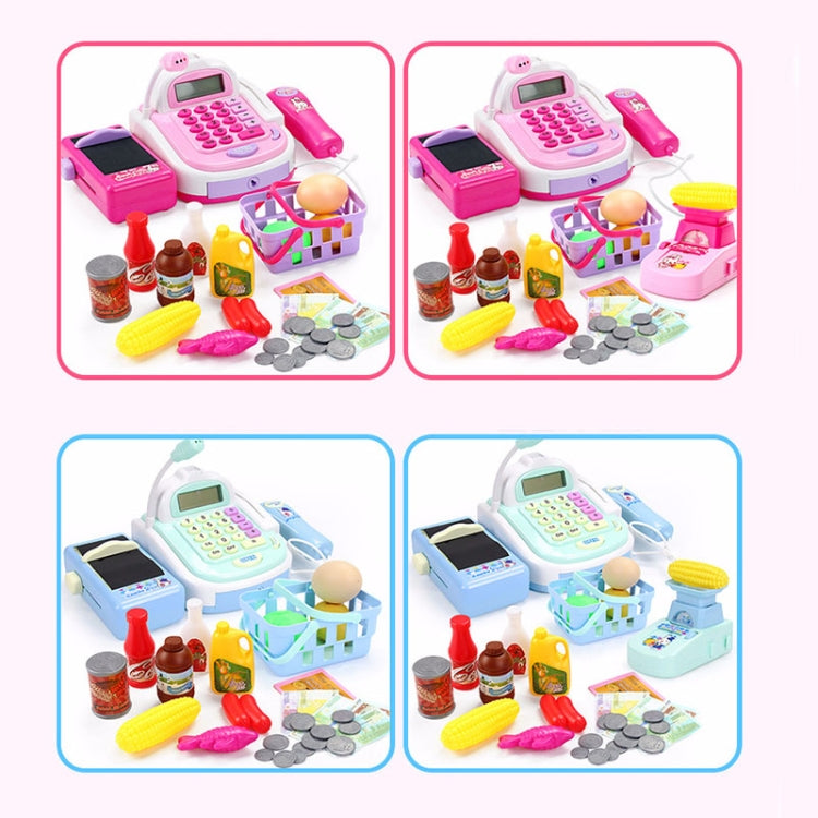 Mini Analog Supermarket Checkout Cash Register Set Child Role Playing Toy Reluova