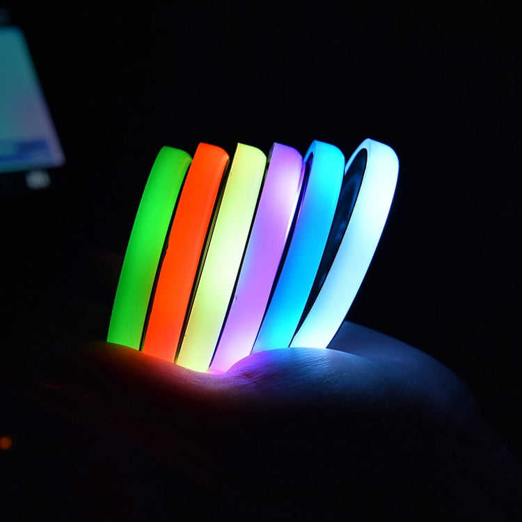 2 PCS Car LED Luminous Water Coaster Car Atmosphere Light USB Charging Non-Slip Coaster