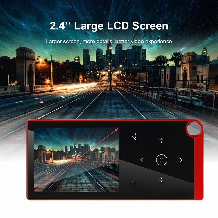 2.4 inch Touch-Button MP4 / MP3 Lossless Music Player, Support E-Book / Alarm Clock / Timer Shutdown-Reluova