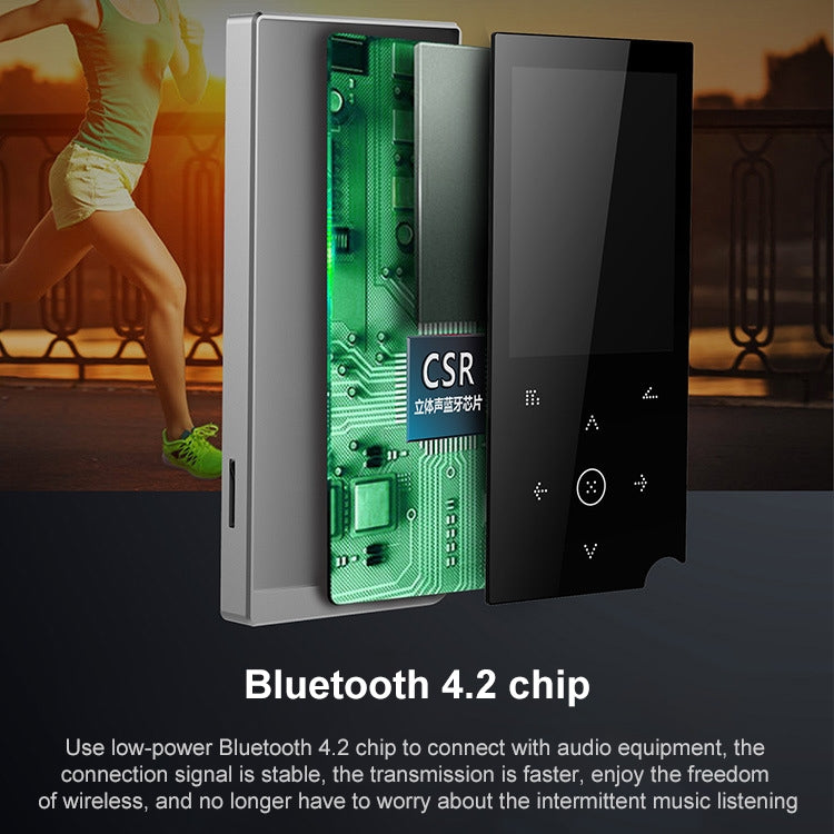 2.4 inch Touch-Button MP4 / MP3 Lossless Music Player, Support E-Book / Alarm Clock / Timer Shutdown