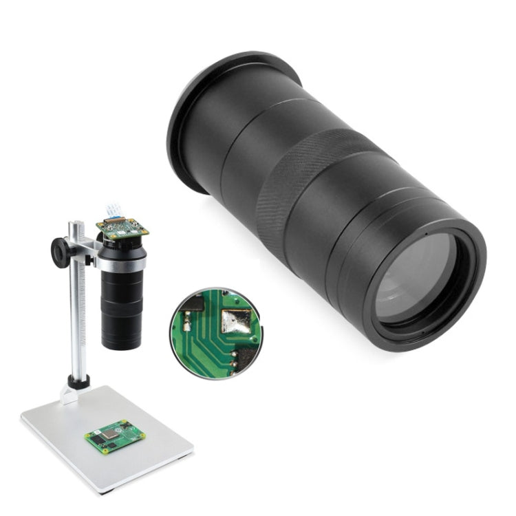 Waveshare 100X Industrial Microscope Lens, C/CS-Mount, for Raspberry Pi HQ Camera Reluova