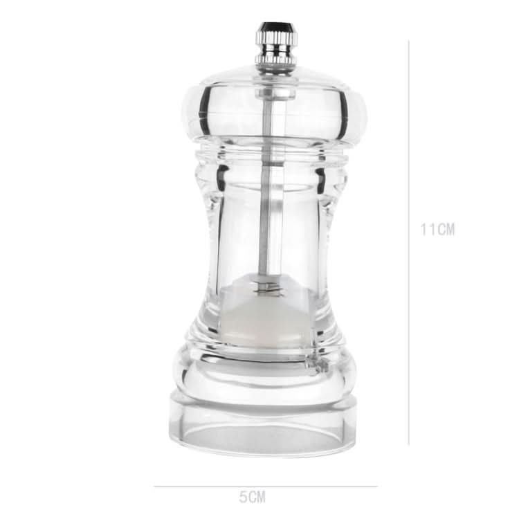 Acrylic Transparent Pepper Grinder Manual Pepper Grinder Ceramic Core Multi-Purpose Seasoning Bottle - Reluova