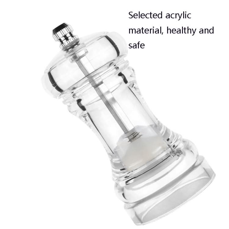 Acrylic Transparent Pepper Grinder Manual Pepper Grinder Ceramic Core Multi-Purpose Seasoning Bottle - Reluova