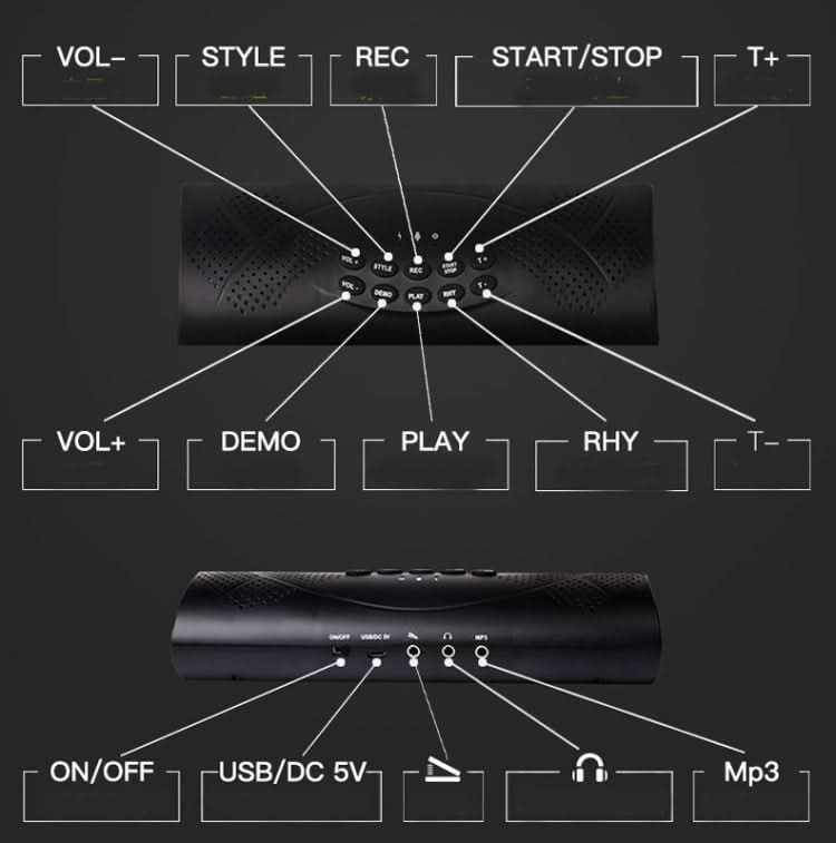 Hand-Rolled Drum Set Color Electronic Drum Lithium Battery Rechargeable Silicone Drum Set Reluova