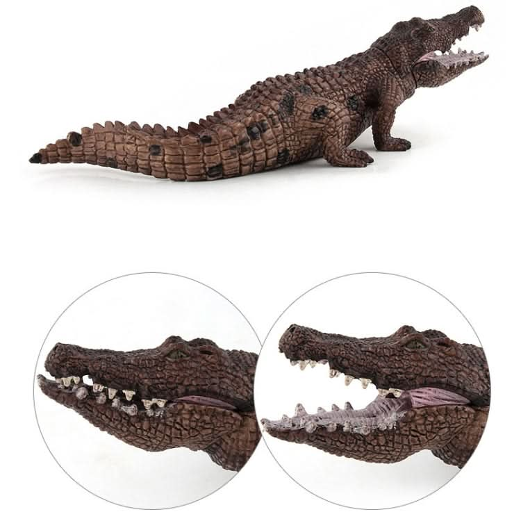 Simulation Crocodile Model PVC Wild Animal Static Decoration Toy Reluova