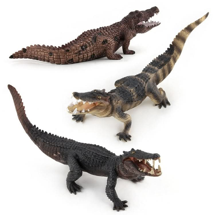 Simulation Crocodile Model PVC Wild Animal Static Decoration Toy Reluova