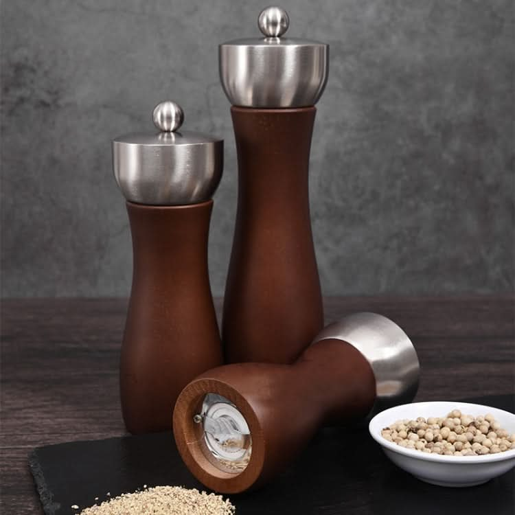 Beech 304 Stainless Steel Manual Pepper Grinder Ceramic Core Pepper Grinder, Specification: 8 Inch 2pcs (Color Box) - Reluova