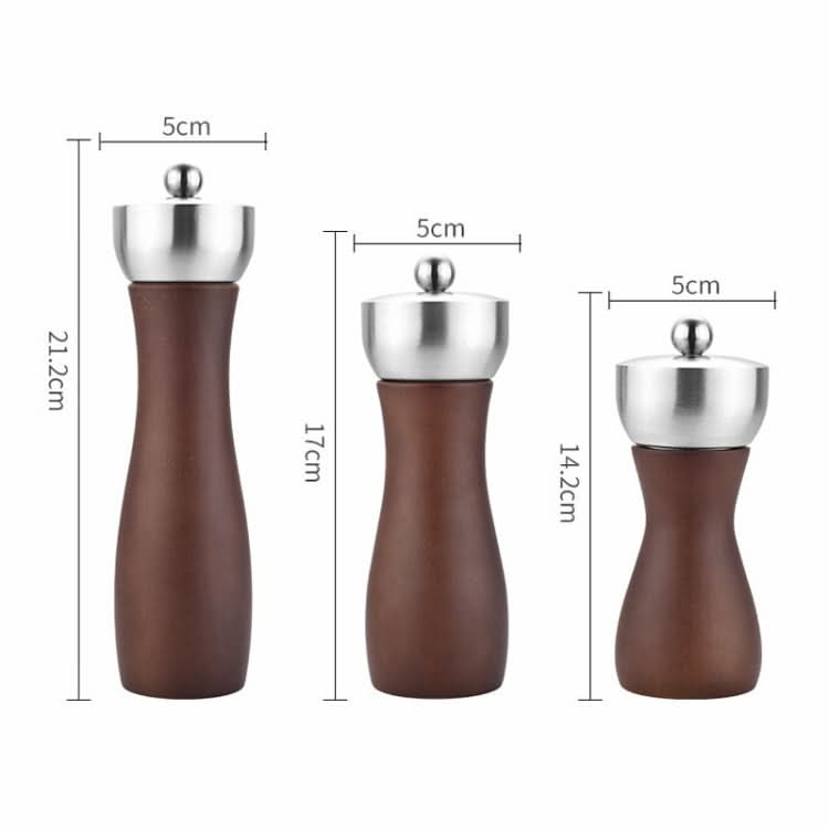 Beech 304 Stainless Steel Manual Pepper Grinder Ceramic Core Pepper Grinder, Specification: 8 Inch 2pcs (Color Box) - Reluova