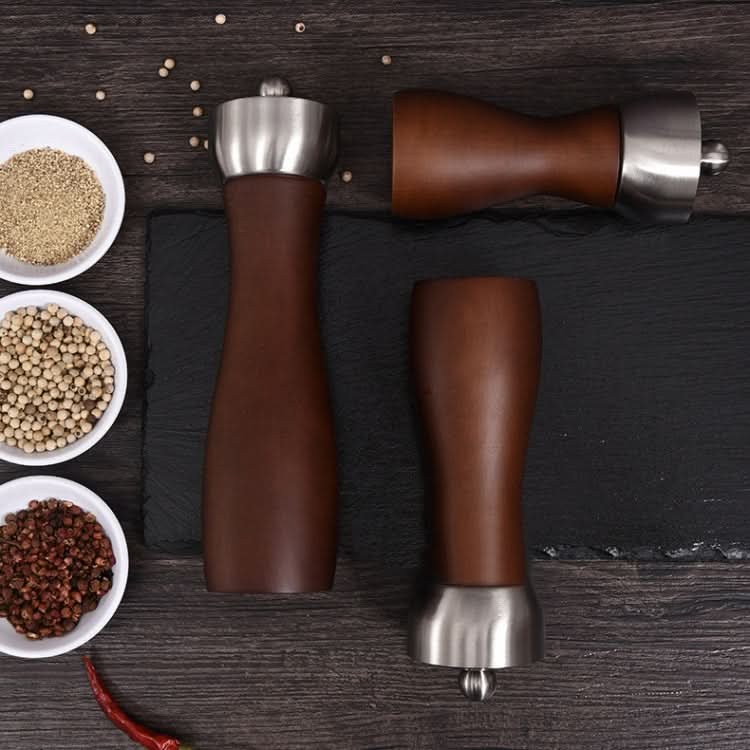 Beech 304 Stainless Steel Manual Pepper Grinder Ceramic Core Pepper Grinder, Specification: 8 Inch 2pcs (Color Box) - Reluova