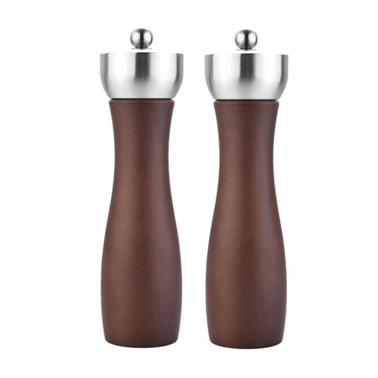 Beech 304 Stainless Steel Manual Pepper Grinder Ceramic Core Pepper Grinder, Specification: 8 Inch 2pcs (Color Box) - Reluova