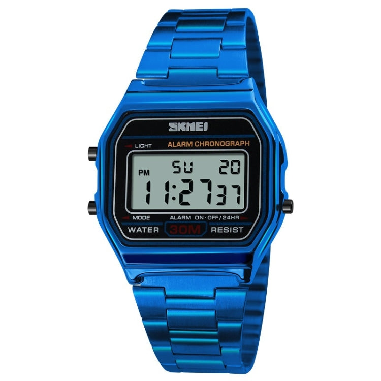 SKMEI 1123 Men Business Lightweight Watch Waterproof Steel Band Electronic Watch Reluova