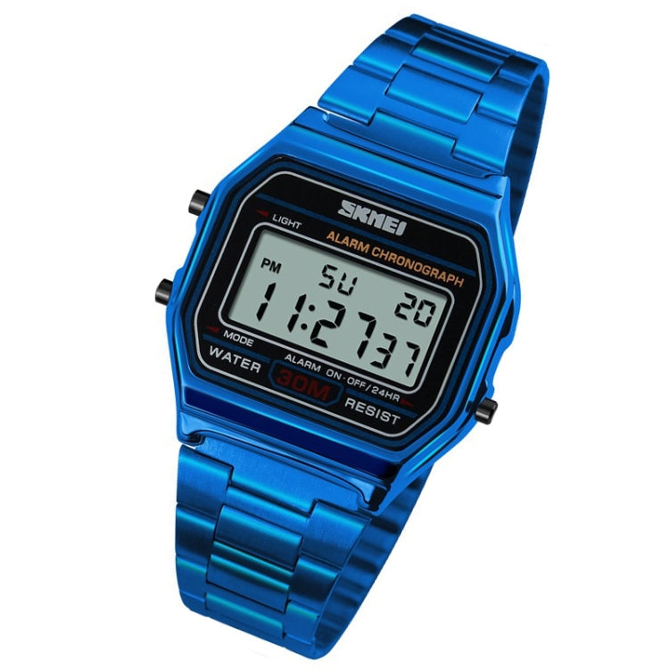 SKMEI 1123 Men Business Lightweight Watch Waterproof Steel Band Electronic Watch Reluova