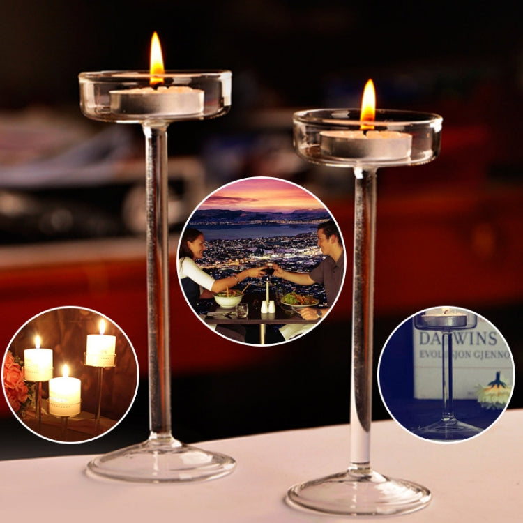 Glass Candlestick Luxury High Candlestick Romantic Dinner Decoration My Store