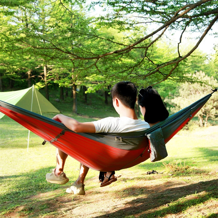 1-2 Person Outdoor Mosquito Net Parachute Hammock Camping Hanging Sleeping Bed Swing Portable  Double  Chair, 260 x 140cm