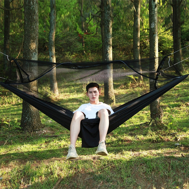 1-2 Person Outdoor Mosquito Net Parachute Hammock Camping Hanging Sleeping Bed Swing Portable  Double  Chair, 260 x 140cm