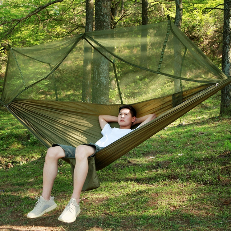 1-2 Person Outdoor Mosquito Net Parachute Hammock Camping Hanging Sleeping Bed Swing Portable  Double  Chair, 260 x 140cm