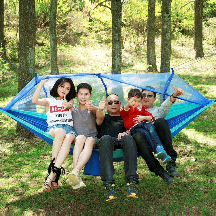 1-2 Person Outdoor Mosquito Net Parachute Hammock Camping Hanging Sleeping Bed Swing Portable  Double  Chair, 260 x 140cm