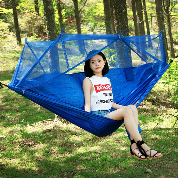 1-2 Person Outdoor Mosquito Net Parachute Hammock Camping Hanging Sleeping Bed Swing Portable  Double  Chair, 260 x 140cm