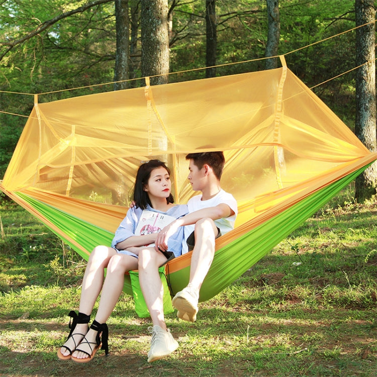 1-2 Person Outdoor Mosquito Net Parachute Hammock Camping Hanging Sleeping Bed Swing Portable  Double  Chair, 260 x 140cm