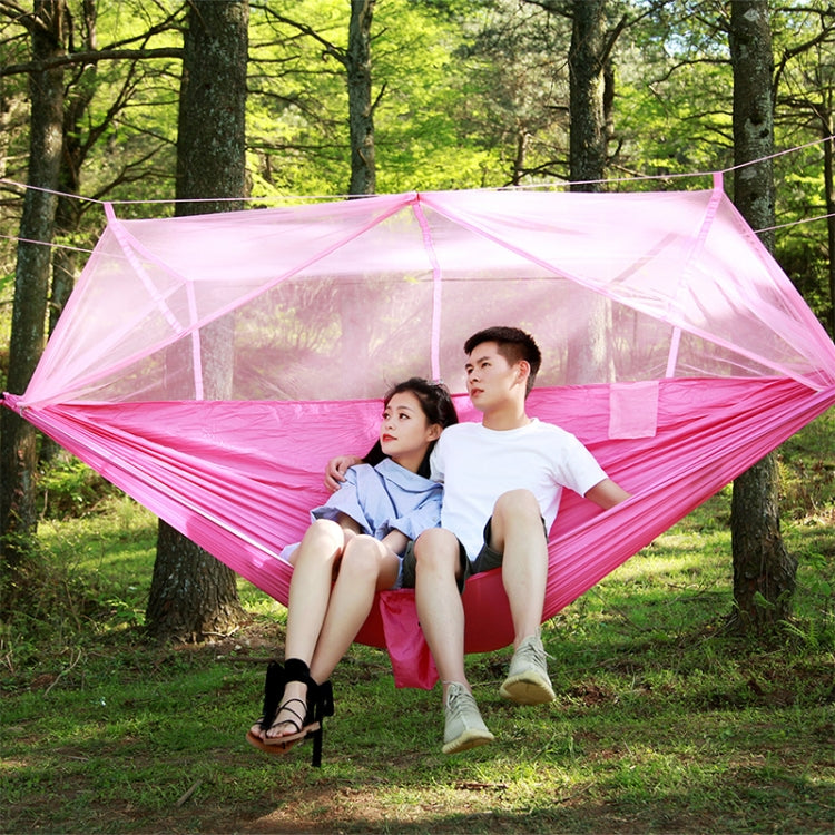 1-2 Person Outdoor Mosquito Net Parachute Hammock Camping Hanging Sleeping Bed Swing Portable  Double  Chair, 260 x 140cm