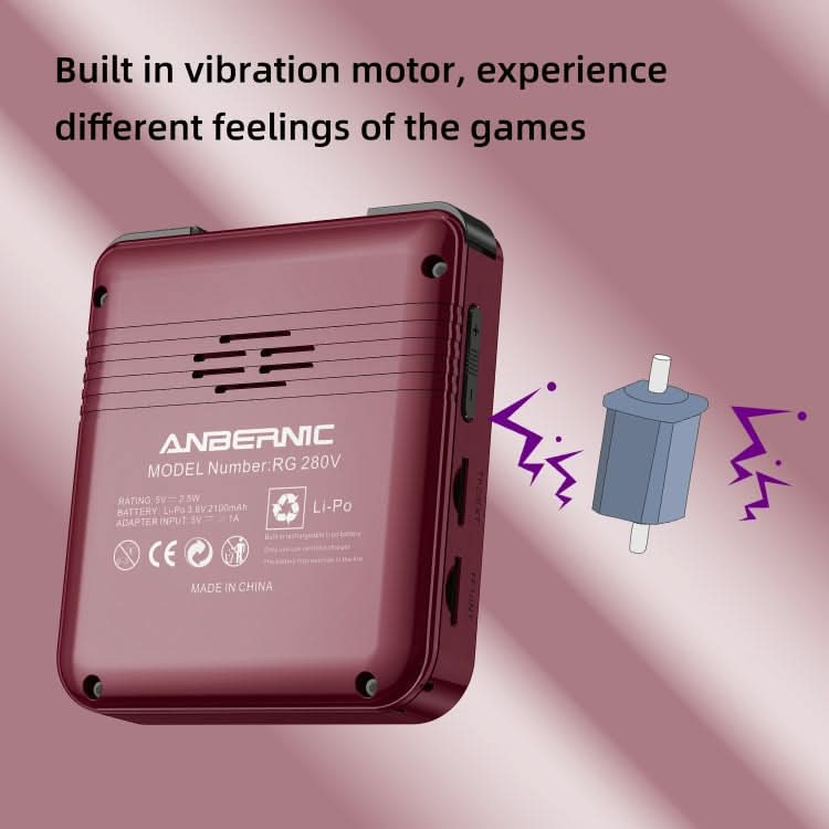 ANBERNIC RG280V 2.8 Inch Screen Open Source Handheld Game Console 4700 Dual Core CPU Reluova