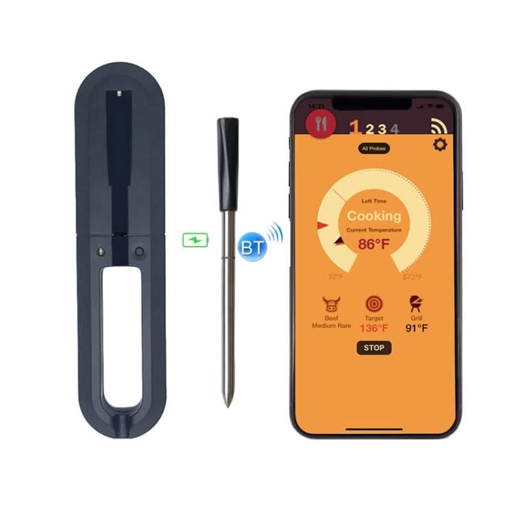 TY530 BBQ Probe Wireless Bluetooth Thermometer Mobile Phone APP Kitchen Food Barbecue Oven Thermometer Reluova