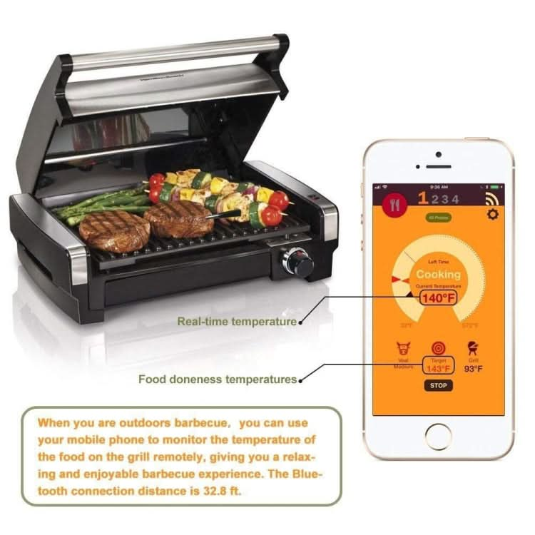 TY530 BBQ Probe Wireless Bluetooth Thermometer Mobile Phone APP Kitchen Food Barbecue Oven Thermometer Reluova