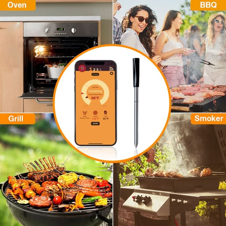 TY530 BBQ Probe Wireless Bluetooth Thermometer Mobile Phone APP Kitchen Food Barbecue Oven Thermometer Reluova