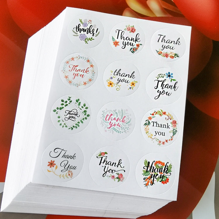 50 PCS THANK YOU Sealing Sticker 12 Thank You Round Sealing Sticker My Store