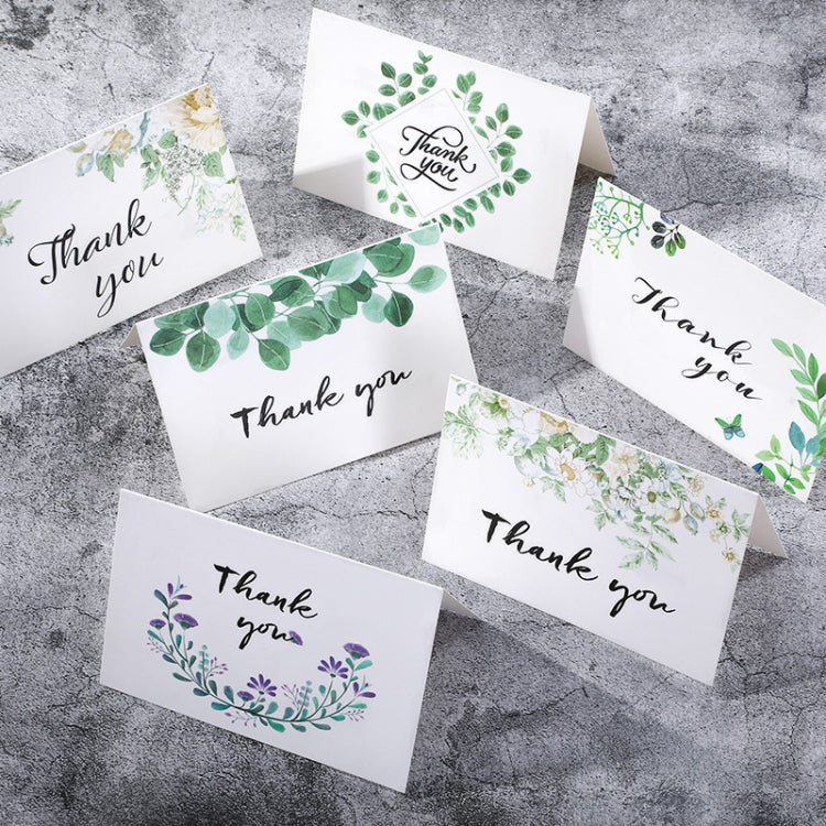 6pcs / Set Thank You Card Creative Half-Fold Greeting Card My Store