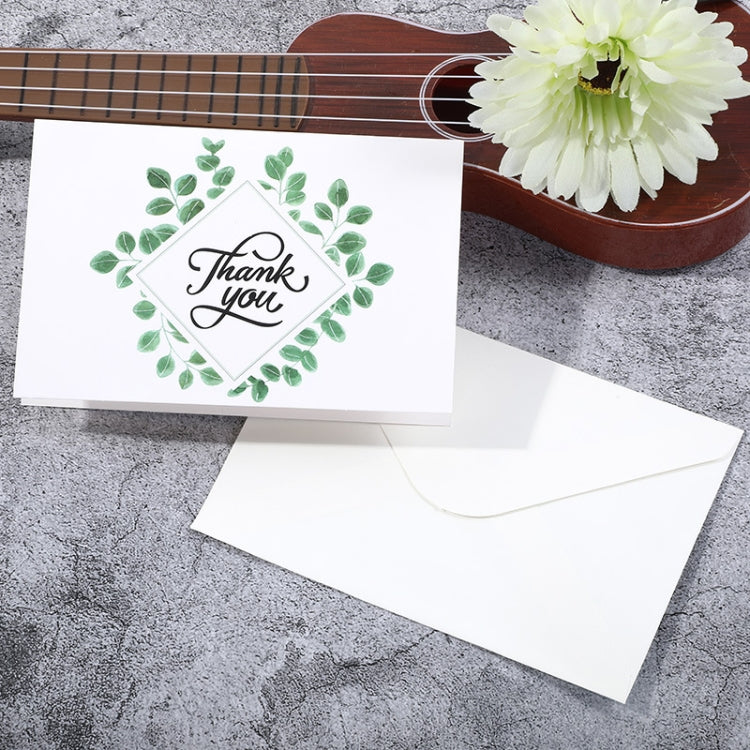 6pcs / Set Thank You Card Creative Half-Fold Greeting Card