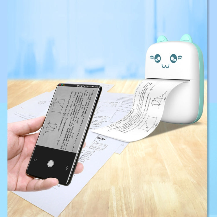 Portable Mini Thermal Printer Bluetooth Photo Printer Student Homework Mistakes Collections Printer