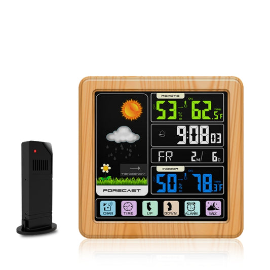 TS-3310 Wireless Weather Clock Multifunctional Color Screen Clock Creative Home Touch Screen Thermometer