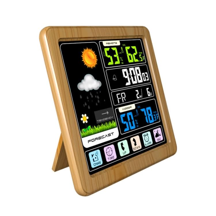 TS-3310 Wireless Weather Clock Multifunctional Color Screen Clock Creative Home Touch Screen Thermometer Reluova