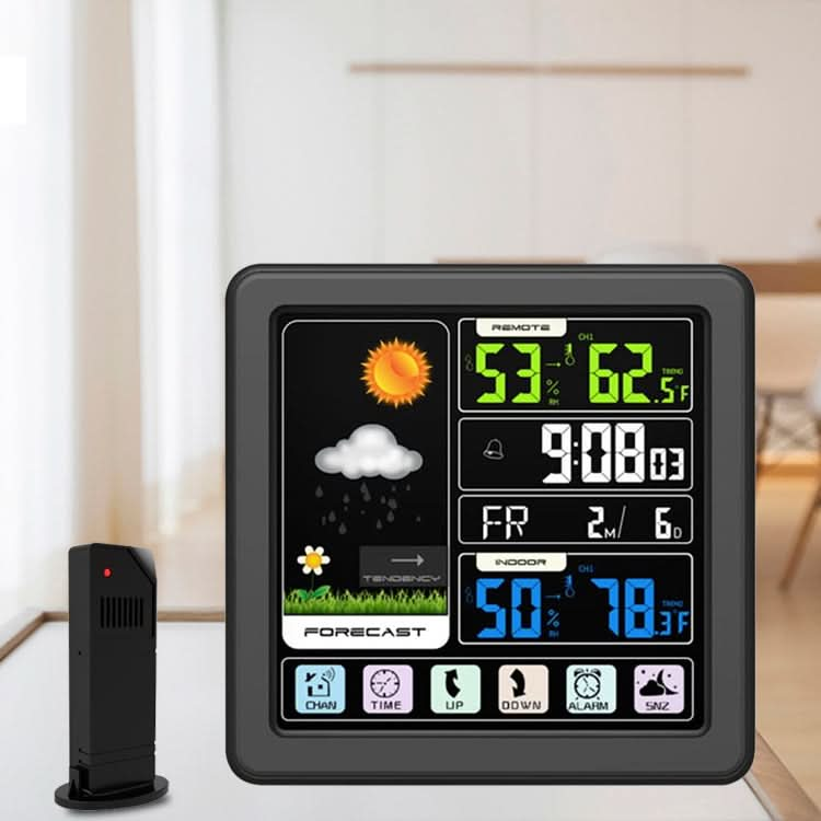 TS-3310 Wireless Weather Clock Multifunctional Color Screen Clock Creative Home Touch Screen Thermometer Reluova