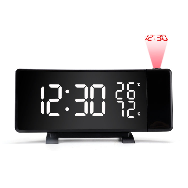 Three-color Projection Radio Alarm Clock USB Digital Alarm Clock Thermometer & Hygrometer My Store