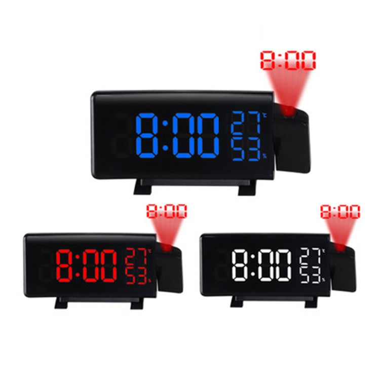 Three-color Projection Radio Alarm Clock USB Digital Alarm Clock Thermometer & Hygrometer My Store