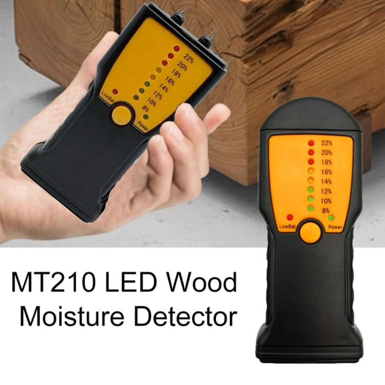 MT210 Wood Moisture Meter Wood Material Water Leak Detector Damp Tester Wood Test Tool My Store