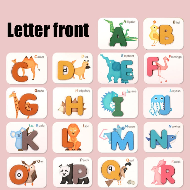 XHN-001 Number Letter Matching Cognitive Card Double-Sided 3D Puzzle Children Puzzle Early Education Toy Reluova