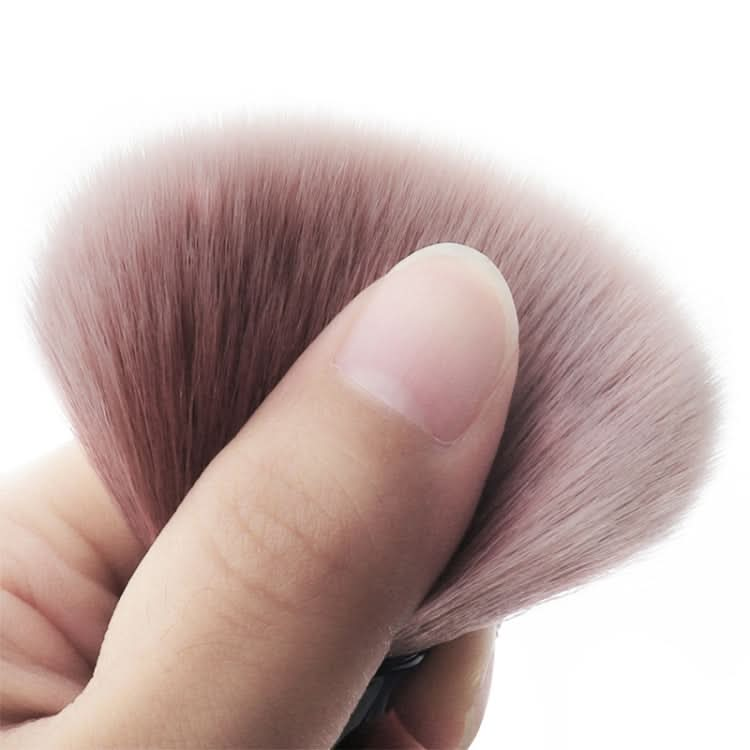 Single Small Waist Makeup Brush Nail Powder Dust Blush Loose Powder Brush, Specification: Pink Green Gradient Rod Reluova