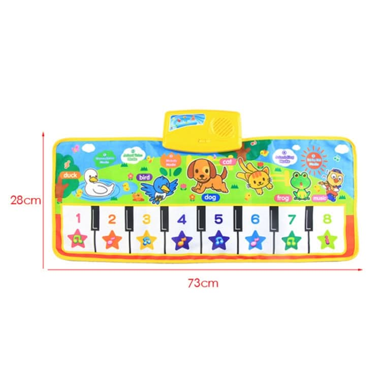 Piano Musical Touch Carpet Children Early Education Music Keyboard Playmat Reluova