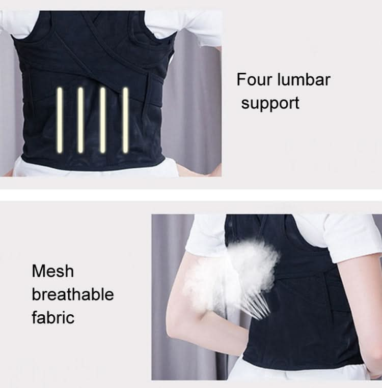 Male And Female Adult Kyphosis Correction Belt Student Sitting Posture Abdomen Correction Belt Reluova