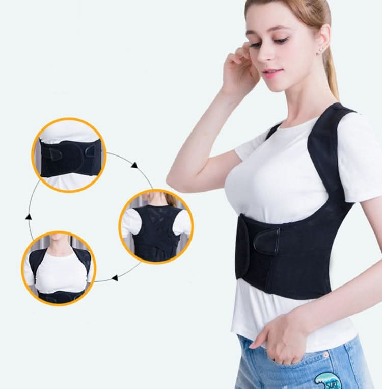 Male And Female Adult Kyphosis Correction Belt Student Sitting Posture Abdomen Correction Belt Reluova