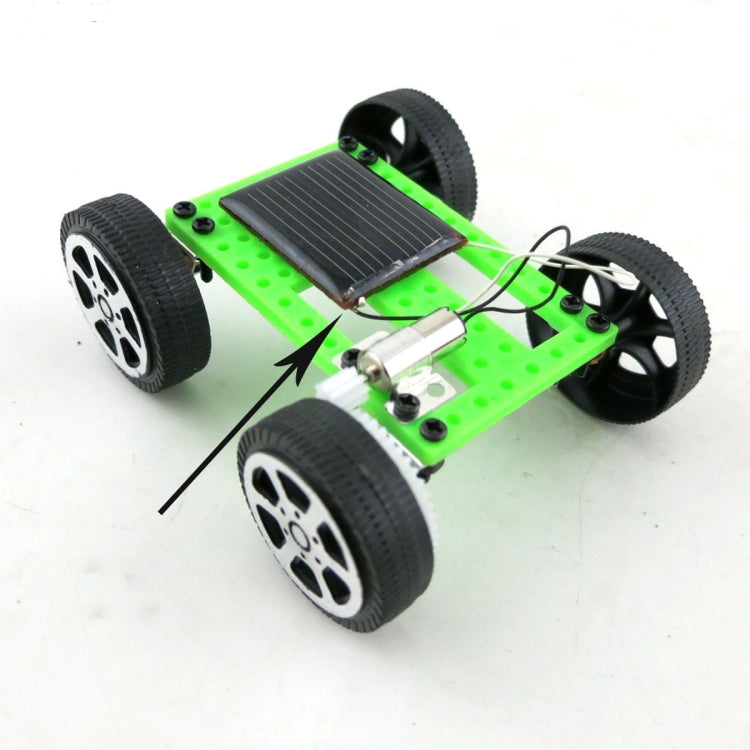 Creative Kids Early Education DIY Solar Energy Car Science Experiment Assembled Toy, Size:3.2x7.5x8cm My Store