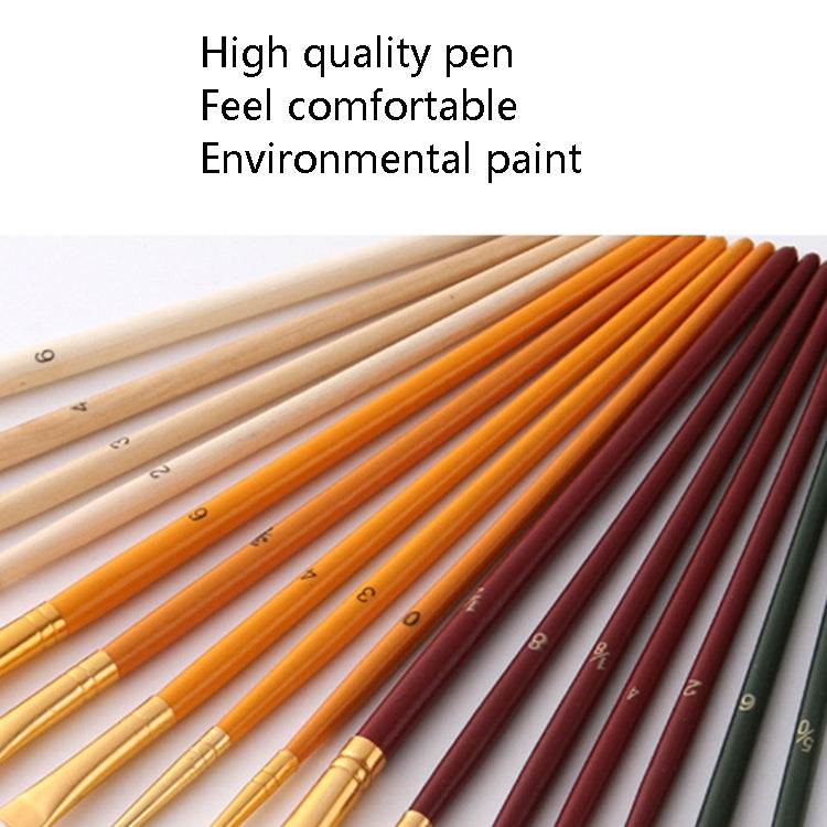 ZHU TING 25 PCS / Set Multifunctional Oil Paint Brush Gouache Watercolor Acrylic Paint Brush Student Painting Supplies My Store