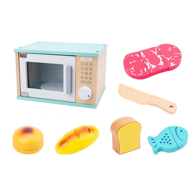 Children Simulation Kitchen Set Baby Wooden Food Cutting Pretend Play Toy Reluova